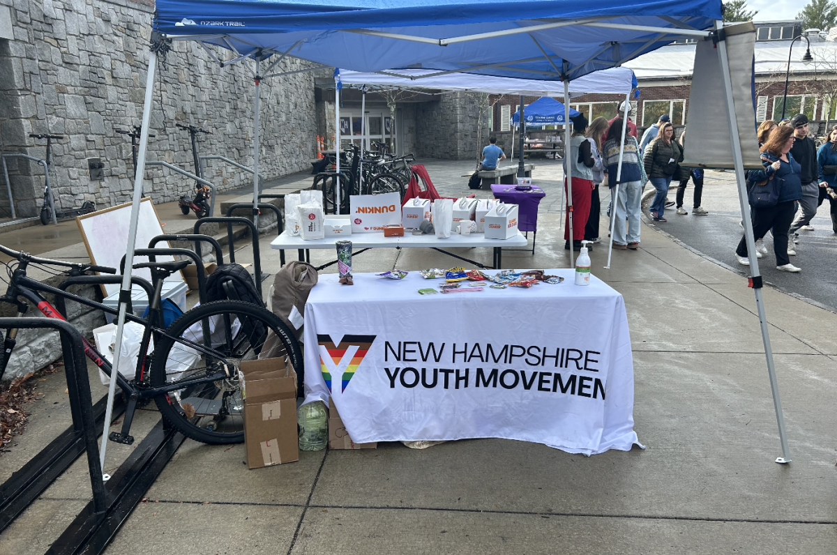 NHYM sets up a table in the MUB Circle on Election Day